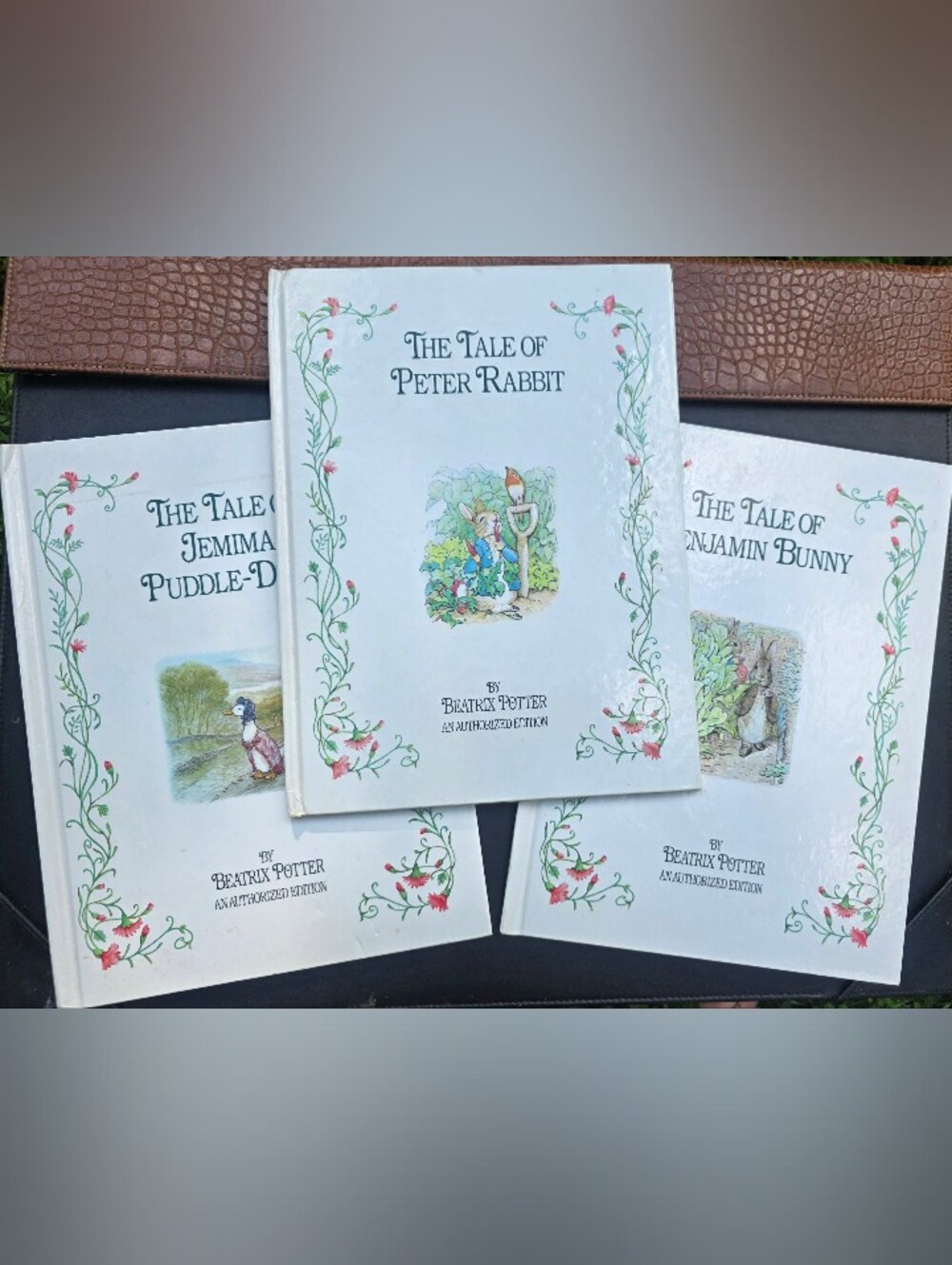 Vintage Peter Rabbit Set of Three Books Beatrix Potter authorized editions 1991.